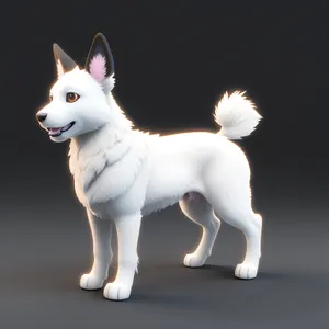 Adorable Canine Companion - Purebred Puppy Studio Portrait