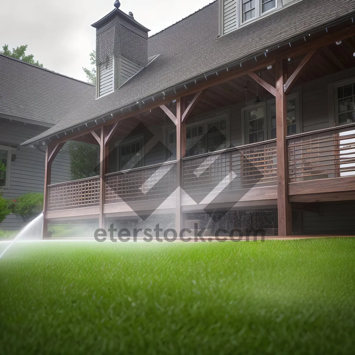 Picture of Residential Home with Beautiful Roof and Windows