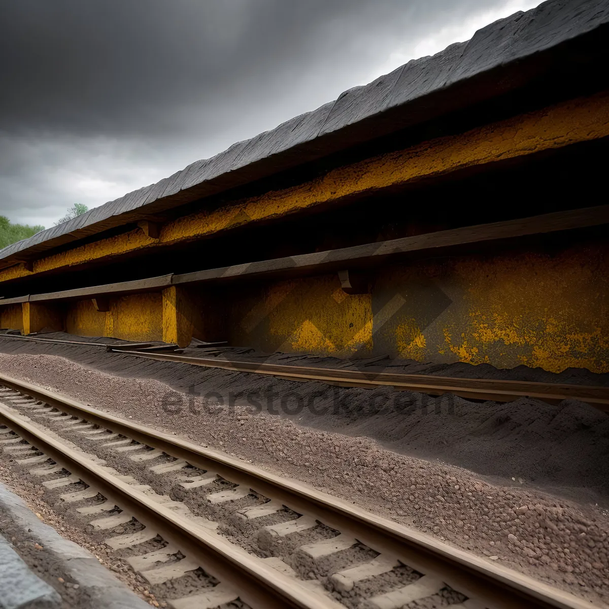 Picture of Fast Transit on Railroad Tracks