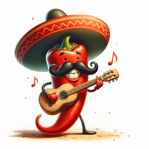 Red Chili Pepper Musician