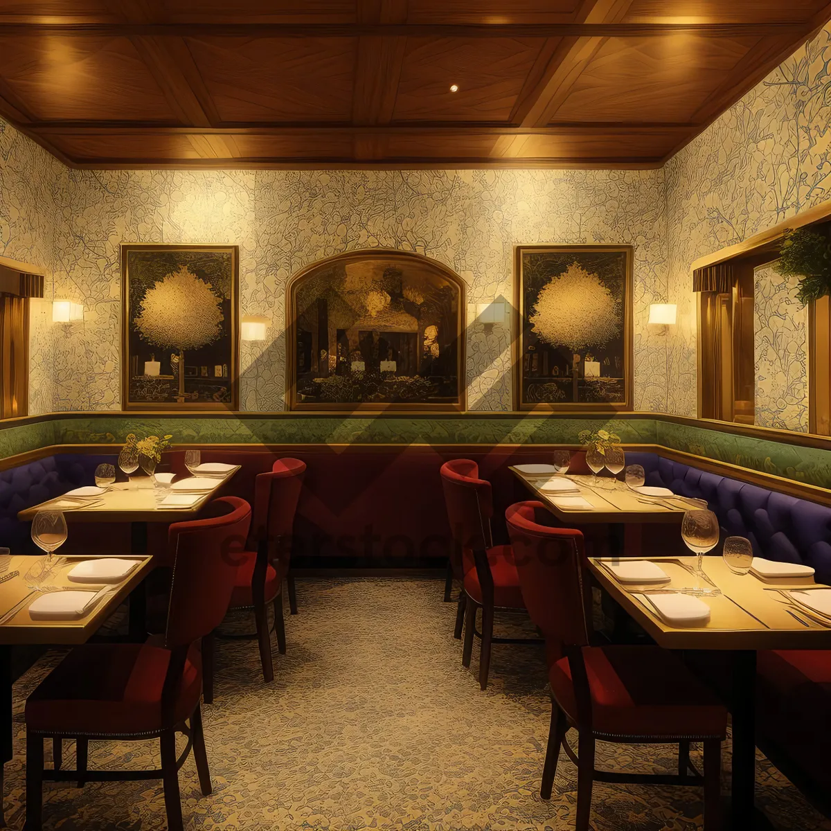 Picture of Modern design interior of a luxury restaurant