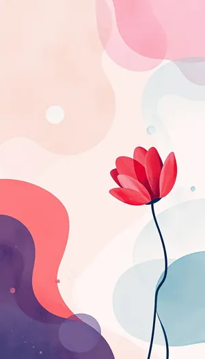 Colorful Heart Icon Design for Valentine's Day Card