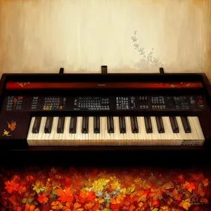 Synth Music: Electronic Keyboard Instrument with Electric Sound