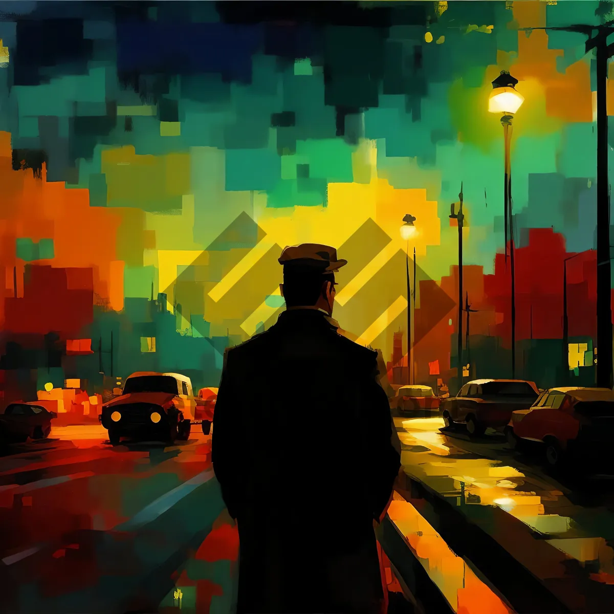 Picture of Vibrant Audience Cheering in Patriotic Stadium