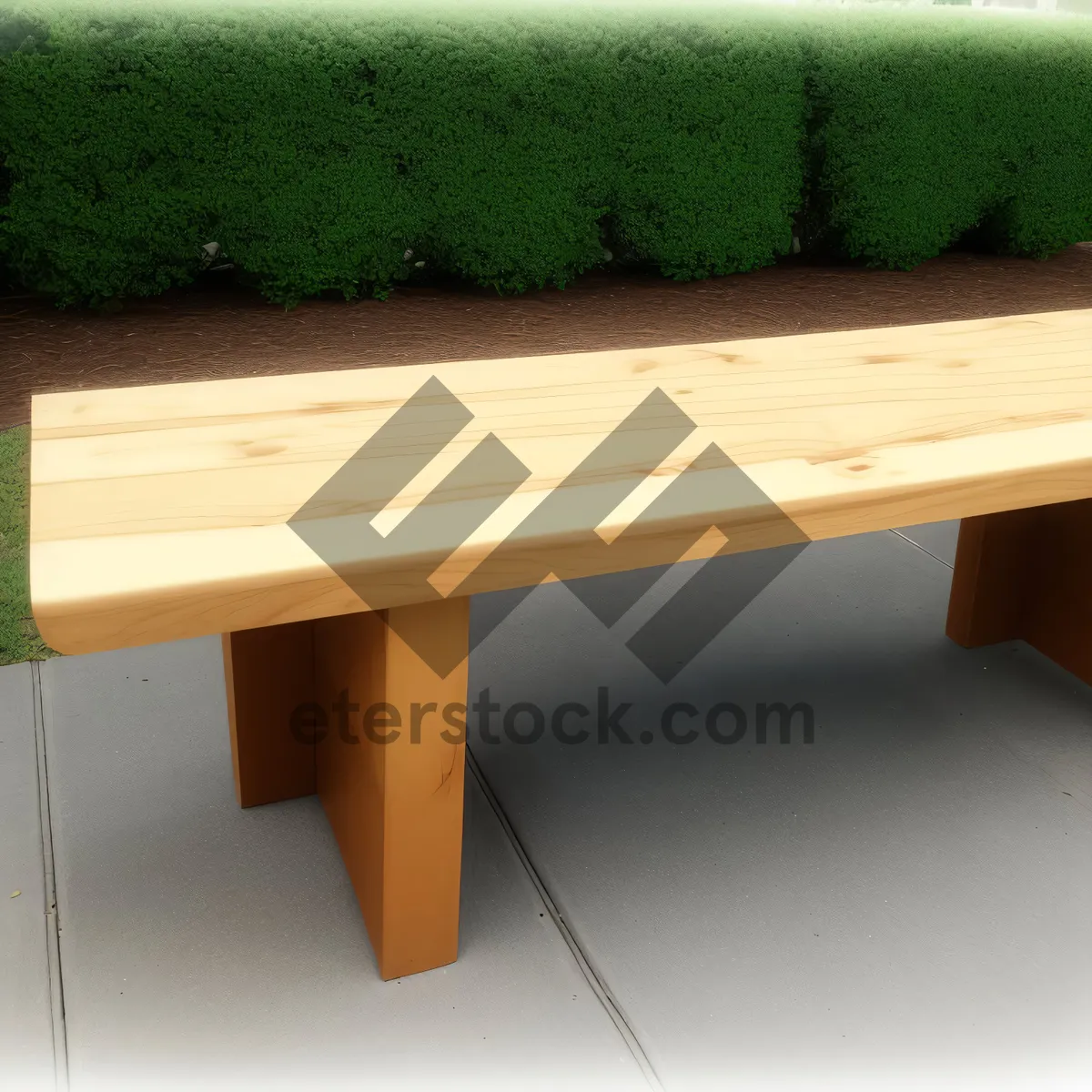 Picture of Wooden Footstool with Tabletop - Stylish Furniture Design