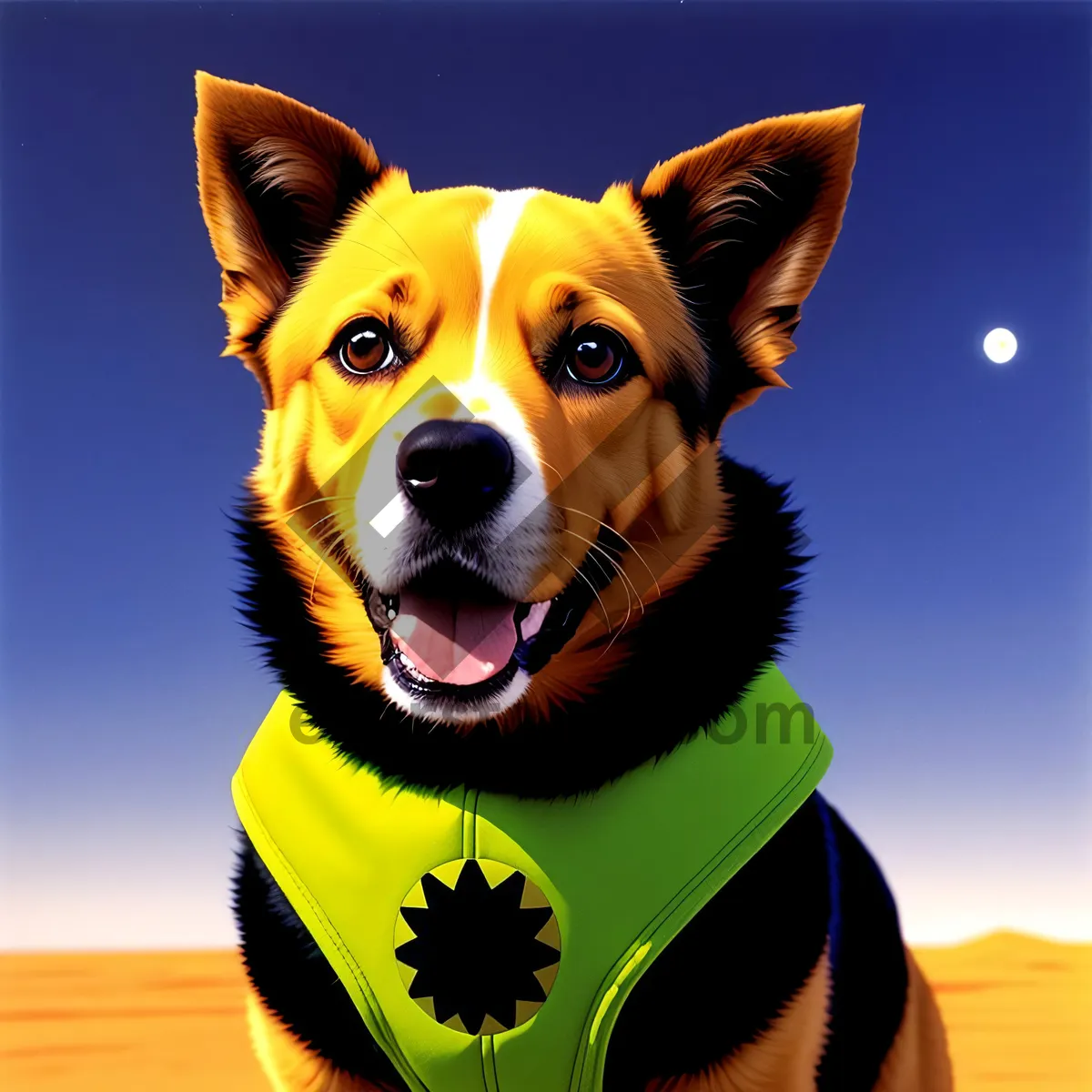 Picture of Cute Canine Portrait: Adorable Dog Pooch