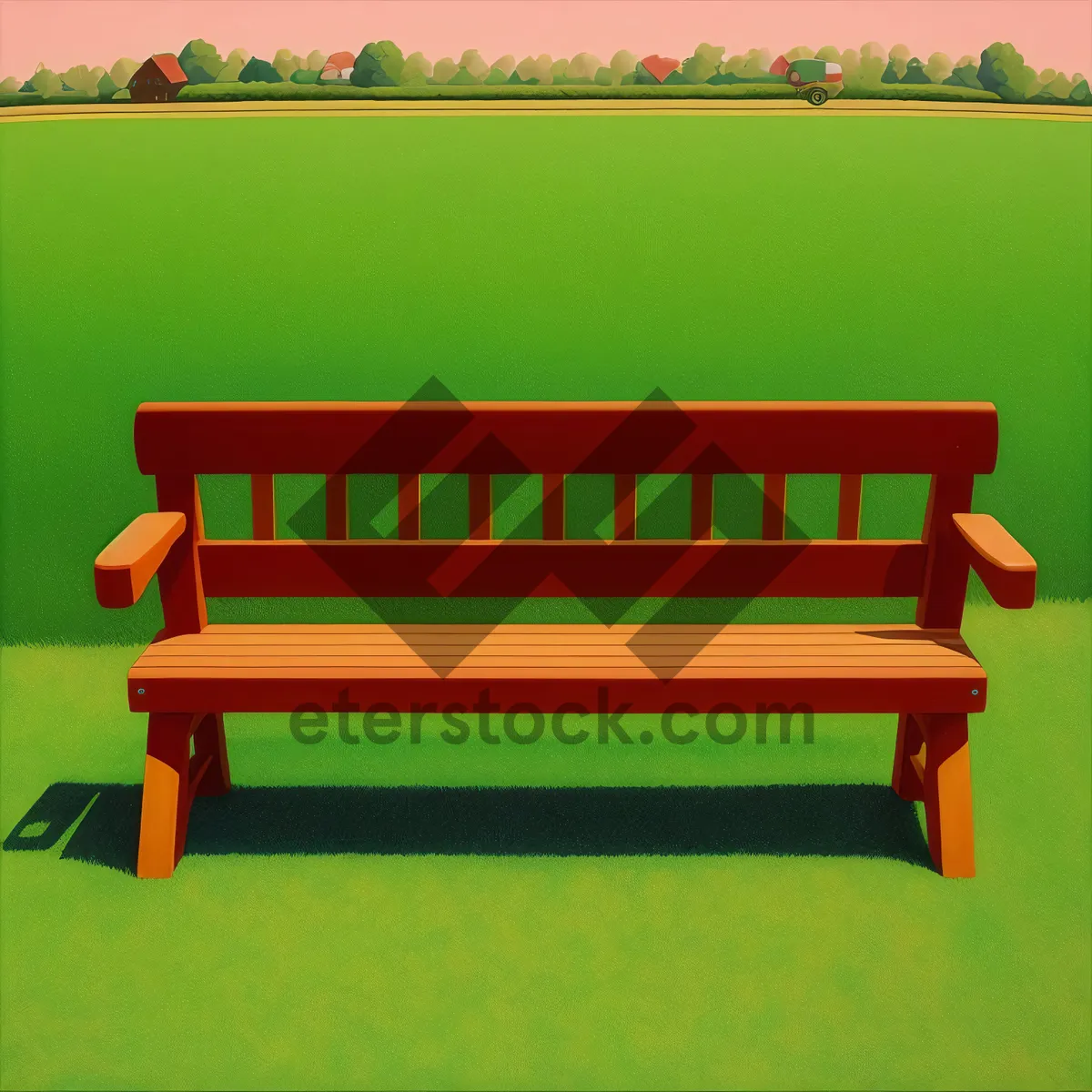 Picture of 3D School Bench Design with Stairs