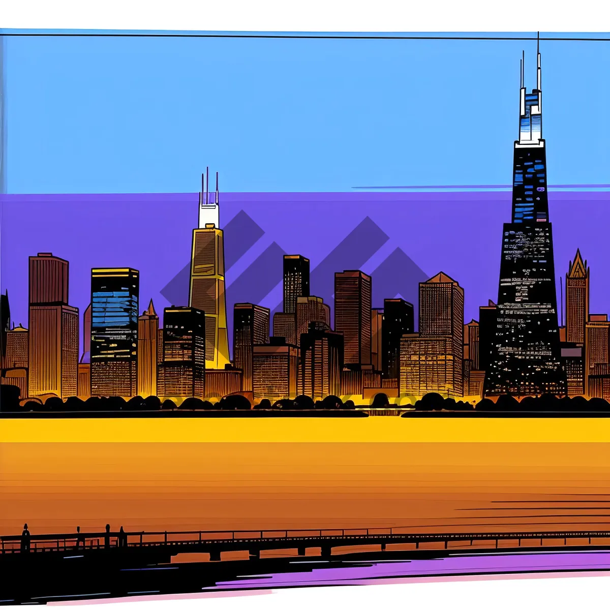 Picture of Twilight Metropolis Skyline