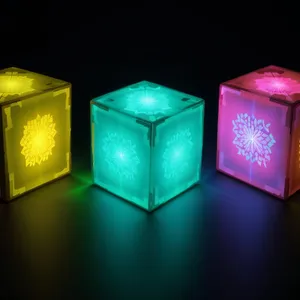 Glass square icon with reflection and shiny finish