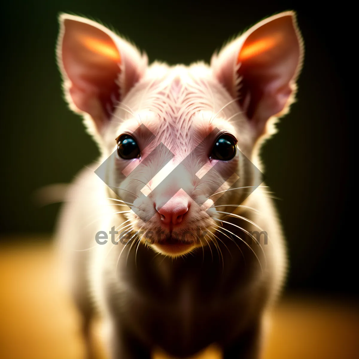 Picture of Furry Friend: Adorable Gray Kitten with Playful Whiskers