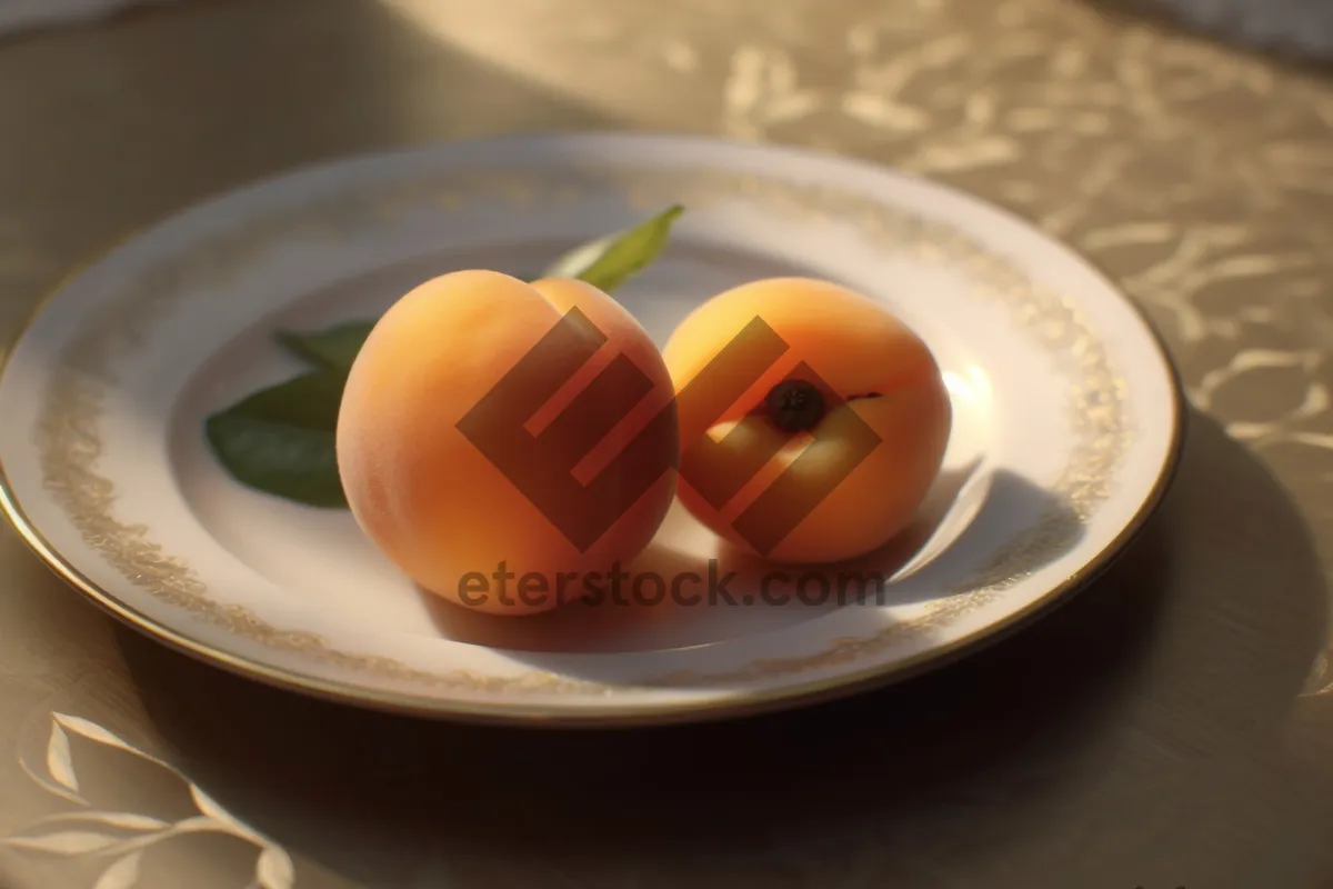 Picture of Fresh Fruit Breakfast Snack Plate with Eggs