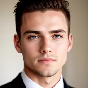 Confident Corporate Man Smiling in Suit