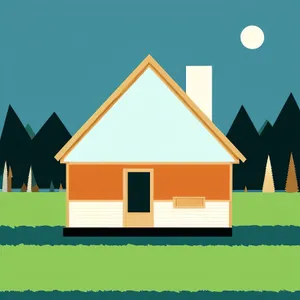 Home icon with chimney symbol