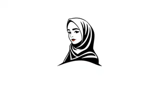 Cartoon Housewife Clip Art Cutout Drawing
