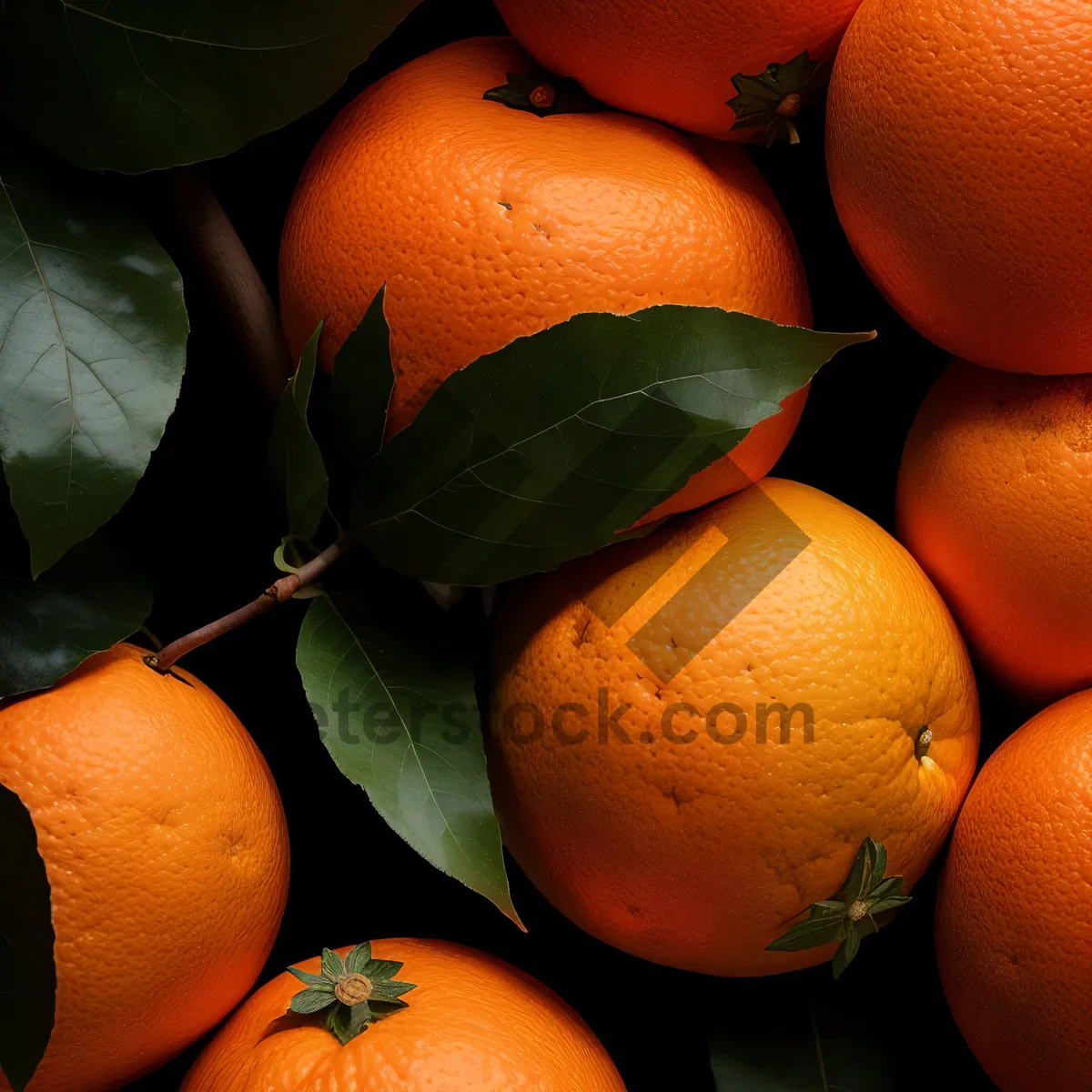 Picture of Ripe Orange Mandarin, Fresh and Healthy Fruit