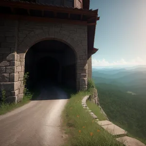 Triumphal Arch of Stone: Ancient Fortress Memorial