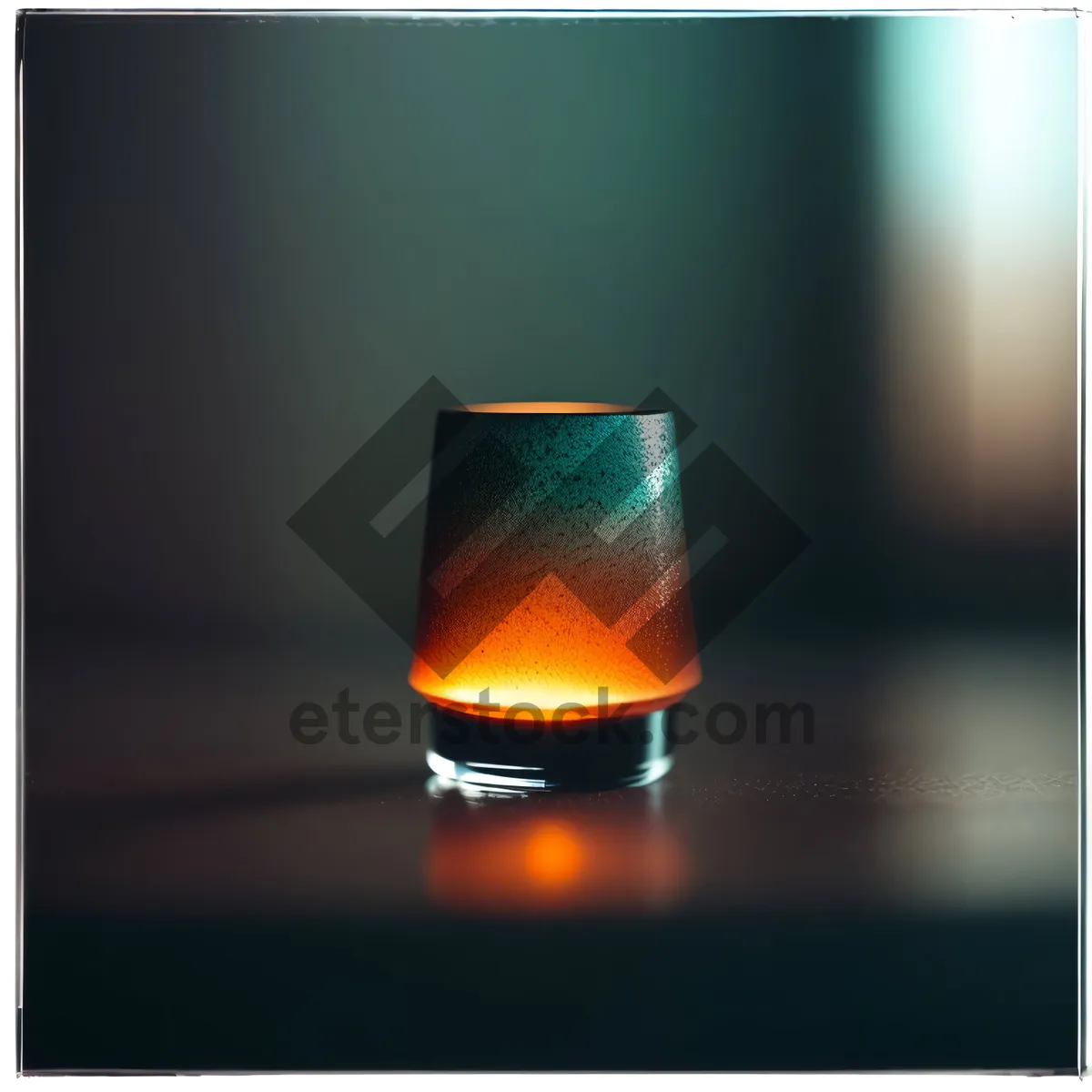 Picture of Golden Beverage Lampshade: Light up your party with this glowing liquid sconce.