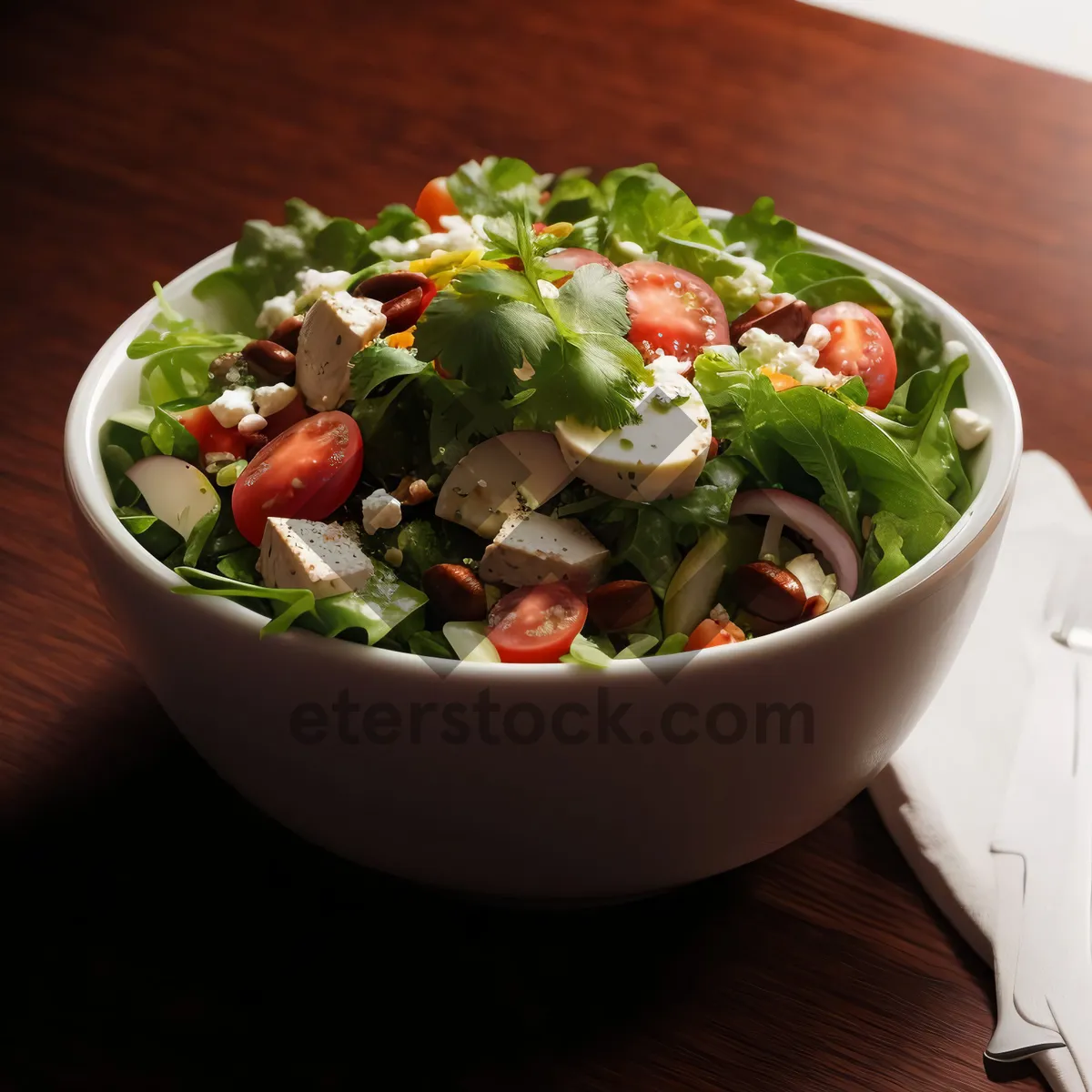 Picture of Fresh Vegetable Salad Bowl for Healthy Lunch Option