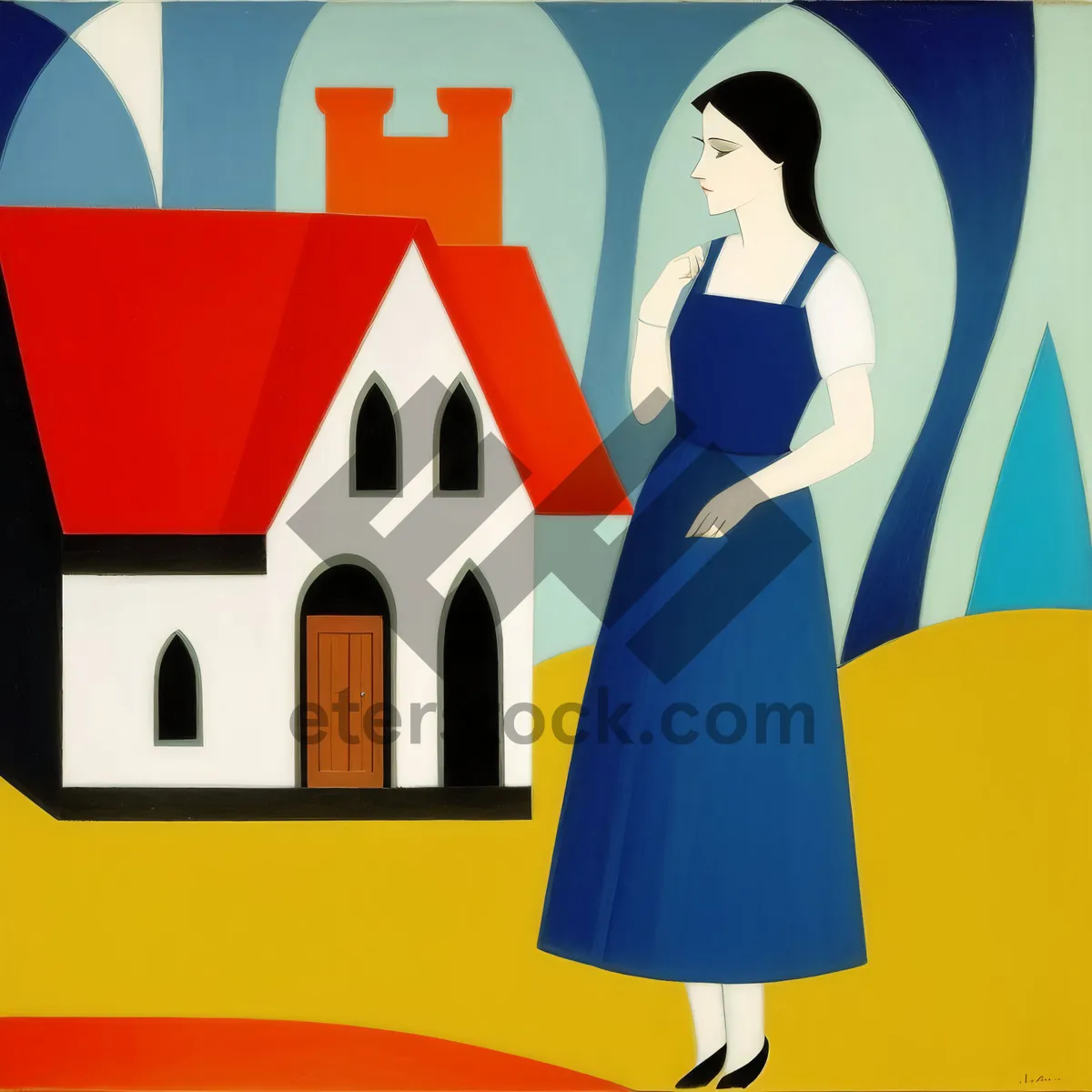 Picture of Shopping bag with flag symbol