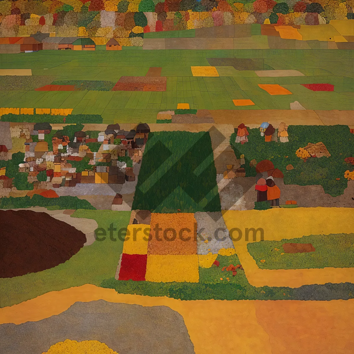 Picture of Sport Field Texture Competition Puzzle Mat