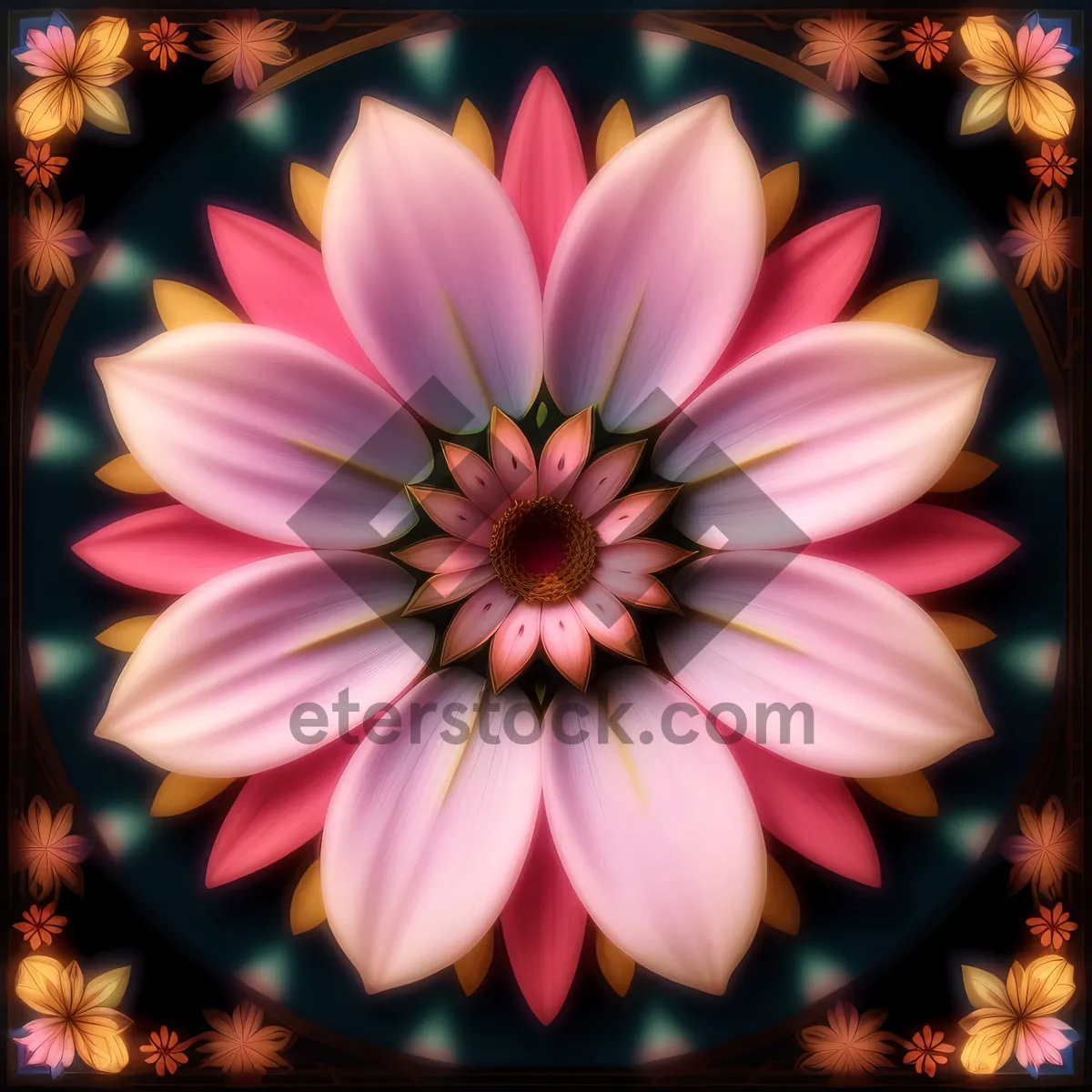 Picture of Blooming Pink Daisy: A Delicate Floral Blossom