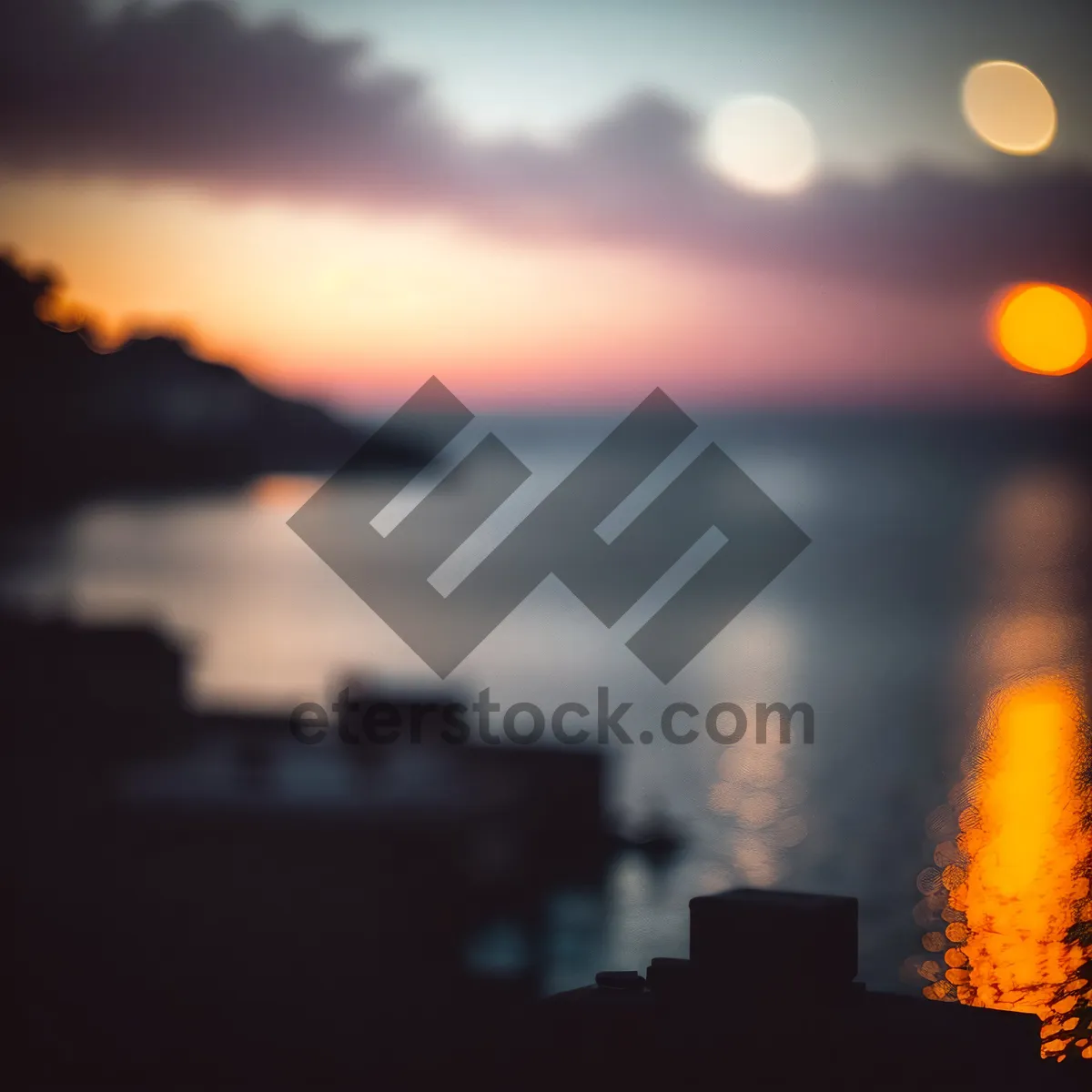 Picture of Majestic Sunset Over Glistening Water