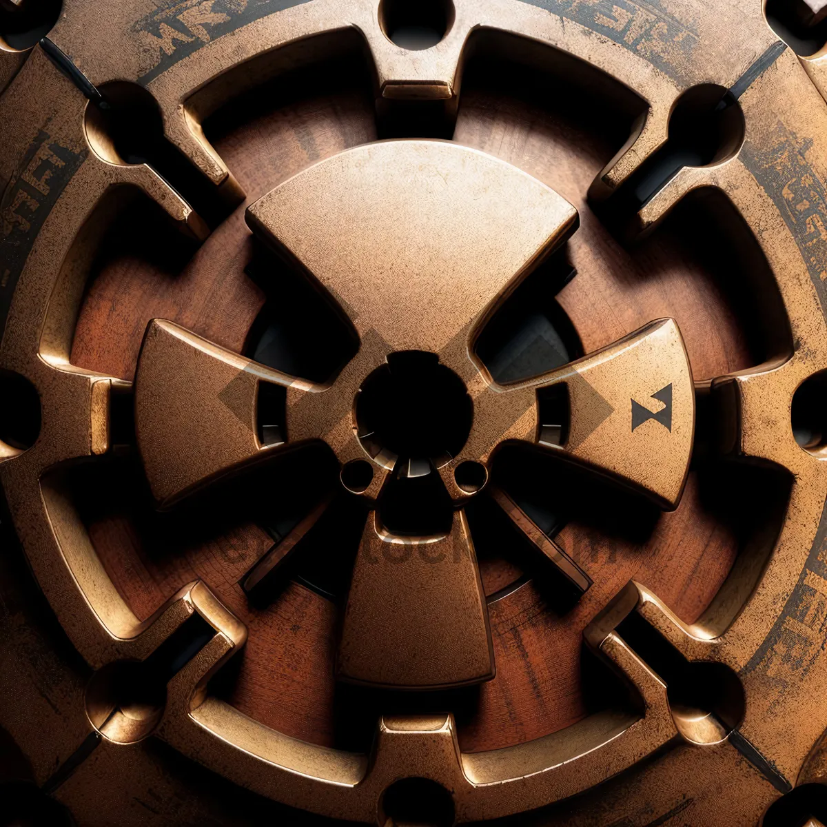 Picture of Vintage Gearwheel on Rusty Machine