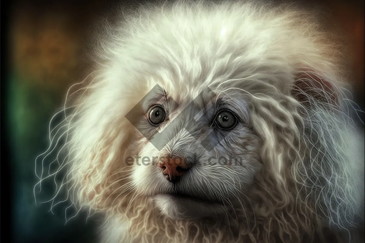 Picture of Cute Terrier Puppy in Studio Portrait