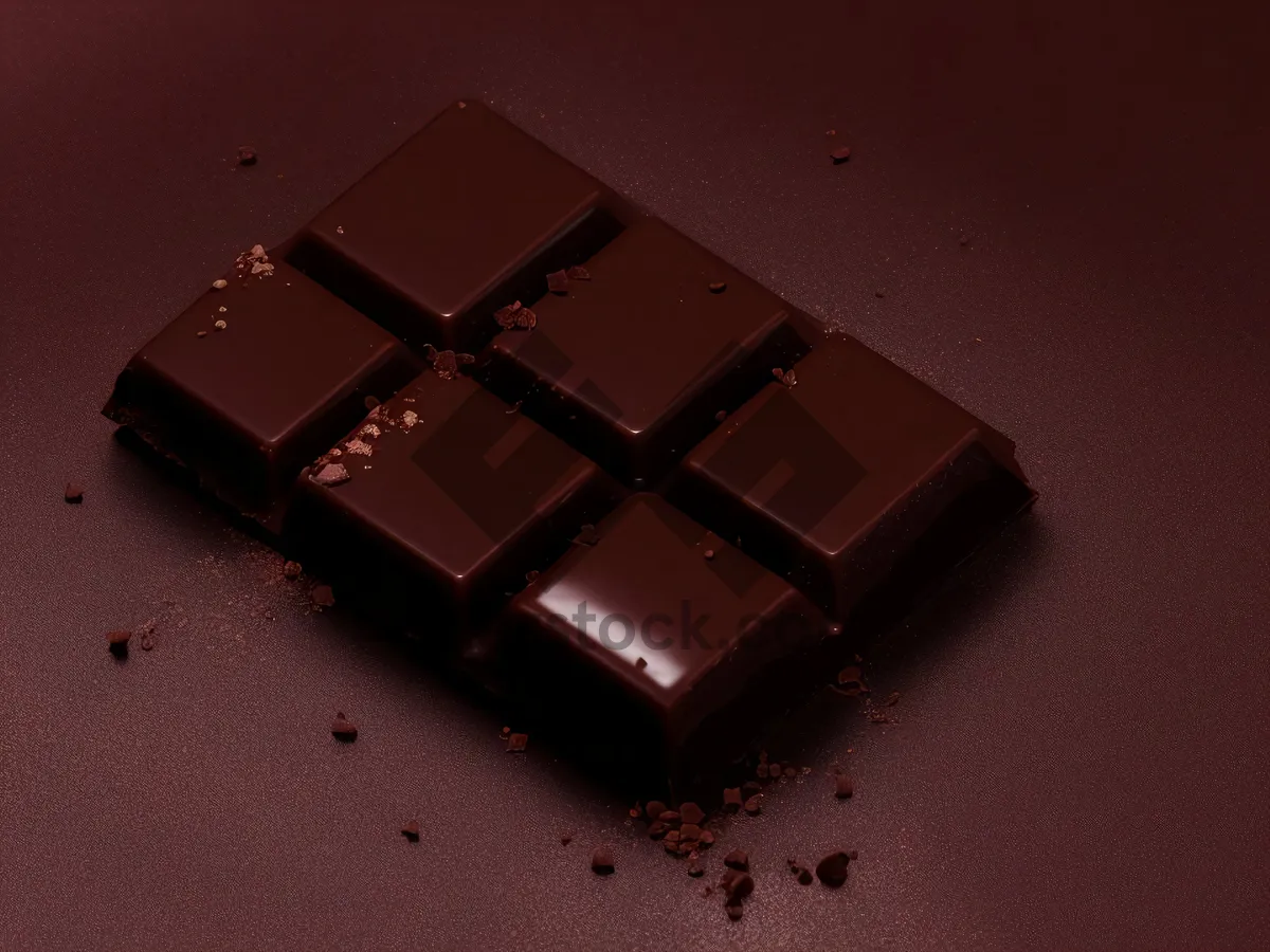 Picture of Computer Keyboard with Chocolate Dongle and Diskette Block.