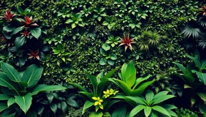 Umbrella Tree in Summer Garden