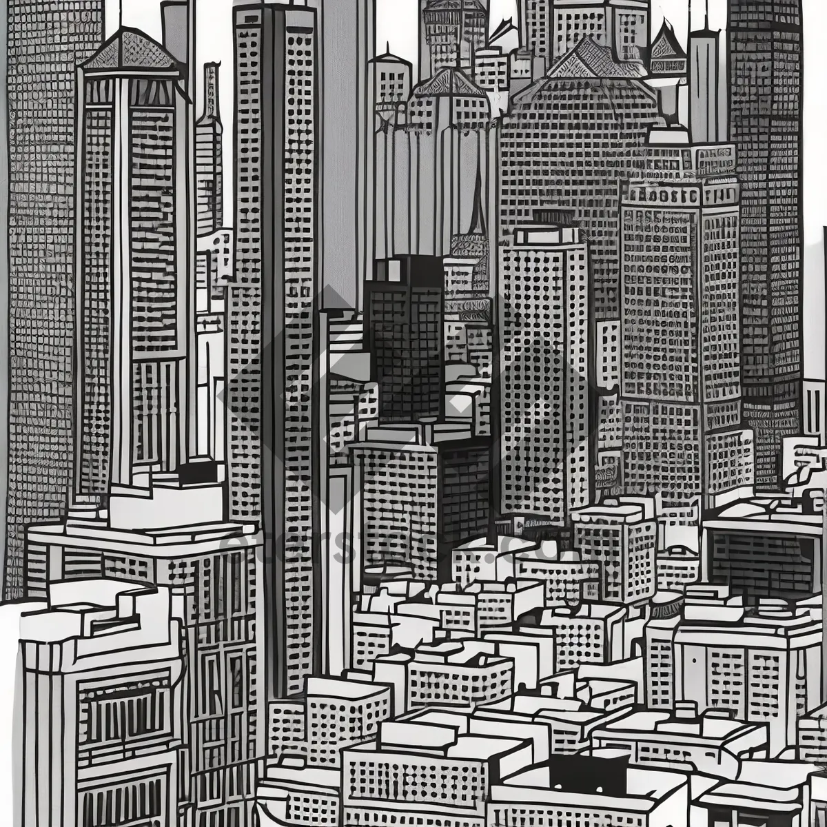 Picture of Urban Heights: Modern Skyscraper Cityscape