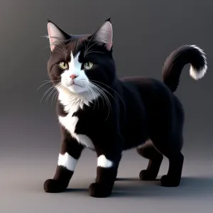 Fluffy Tabby Kitty with Playful Whiskers
