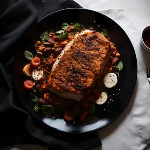 Delicious Grilled Steak with Rosemary and Vegetables