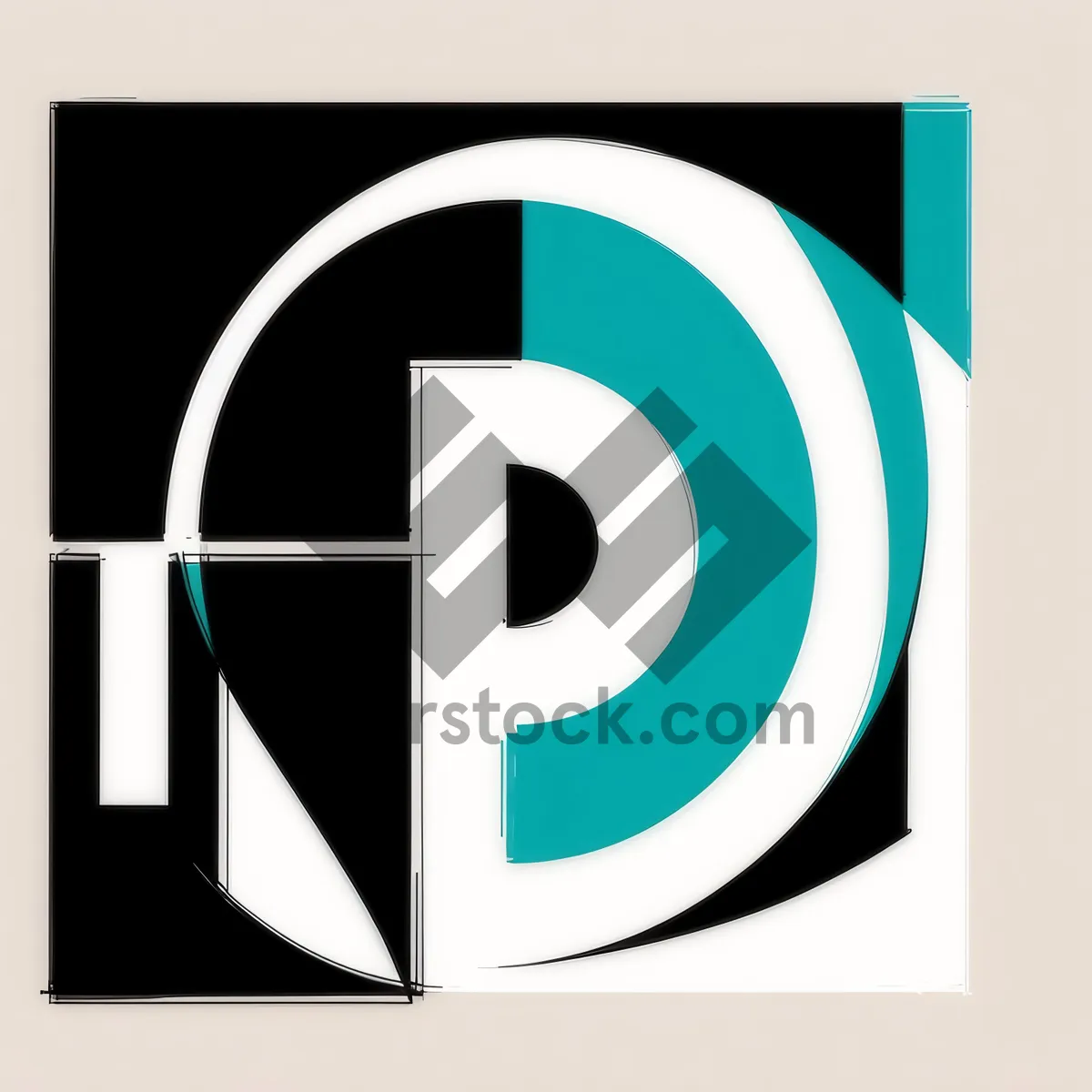 Picture of 3D Business Logo Icon with Reflection