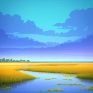 Serene Sunset Over Ocean's Horizon