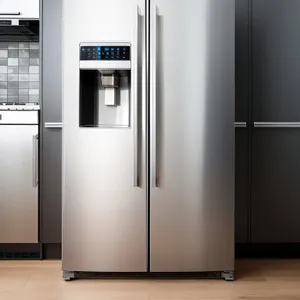 White Refrigerator with Cooling System - Home Appliance