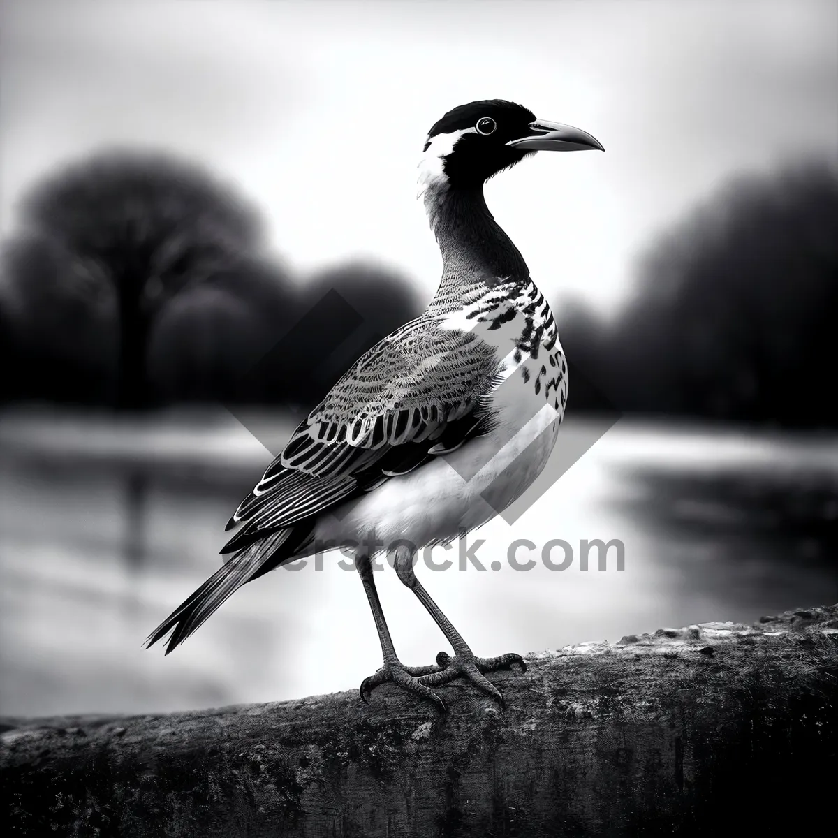 Picture of Coastal Diving Bird with Striking Feathers - Ruddy Turnstone