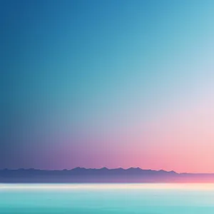 Mesmerizing Coastal Sunset over Clear Blue Ocean