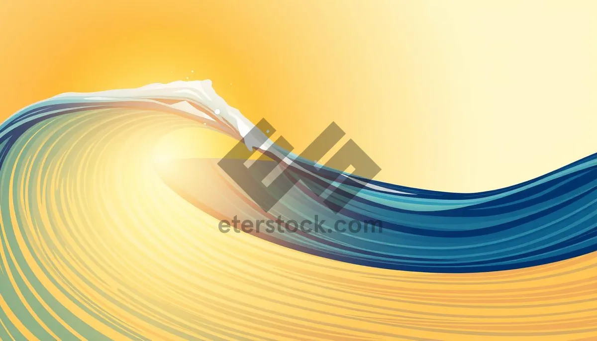 Picture of Abstract Digital Art with Flowing Lines and Colorful Energy.