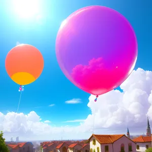 Colorful Balloon Celebration in the Sky