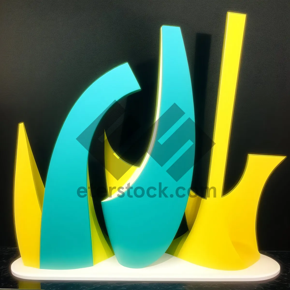 Picture of Annual Report Symbol 3D Icon Sign Shine