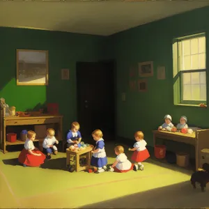 Classroom with Educator and Students