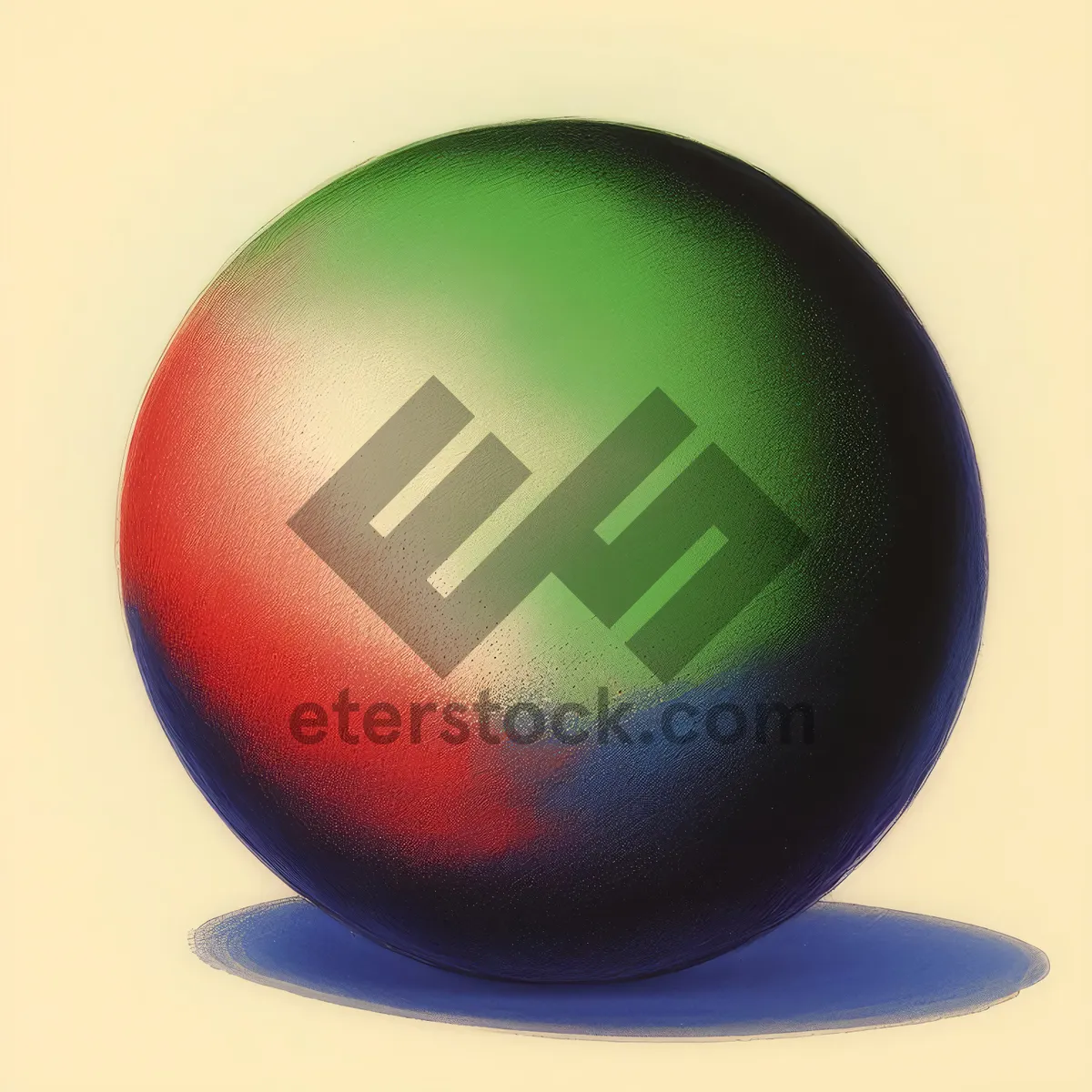 Picture of Shiny Glass Sphere Planet Icon - Web Design