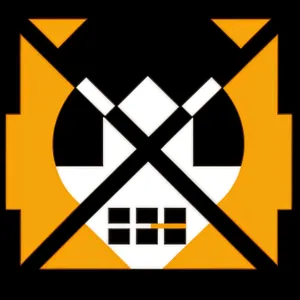 Bold Symbolic Black Graphic Design Icon