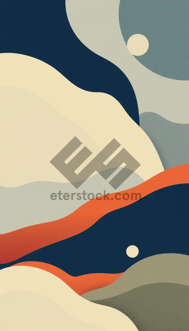 Picture of Graphic wave design wallpaper.