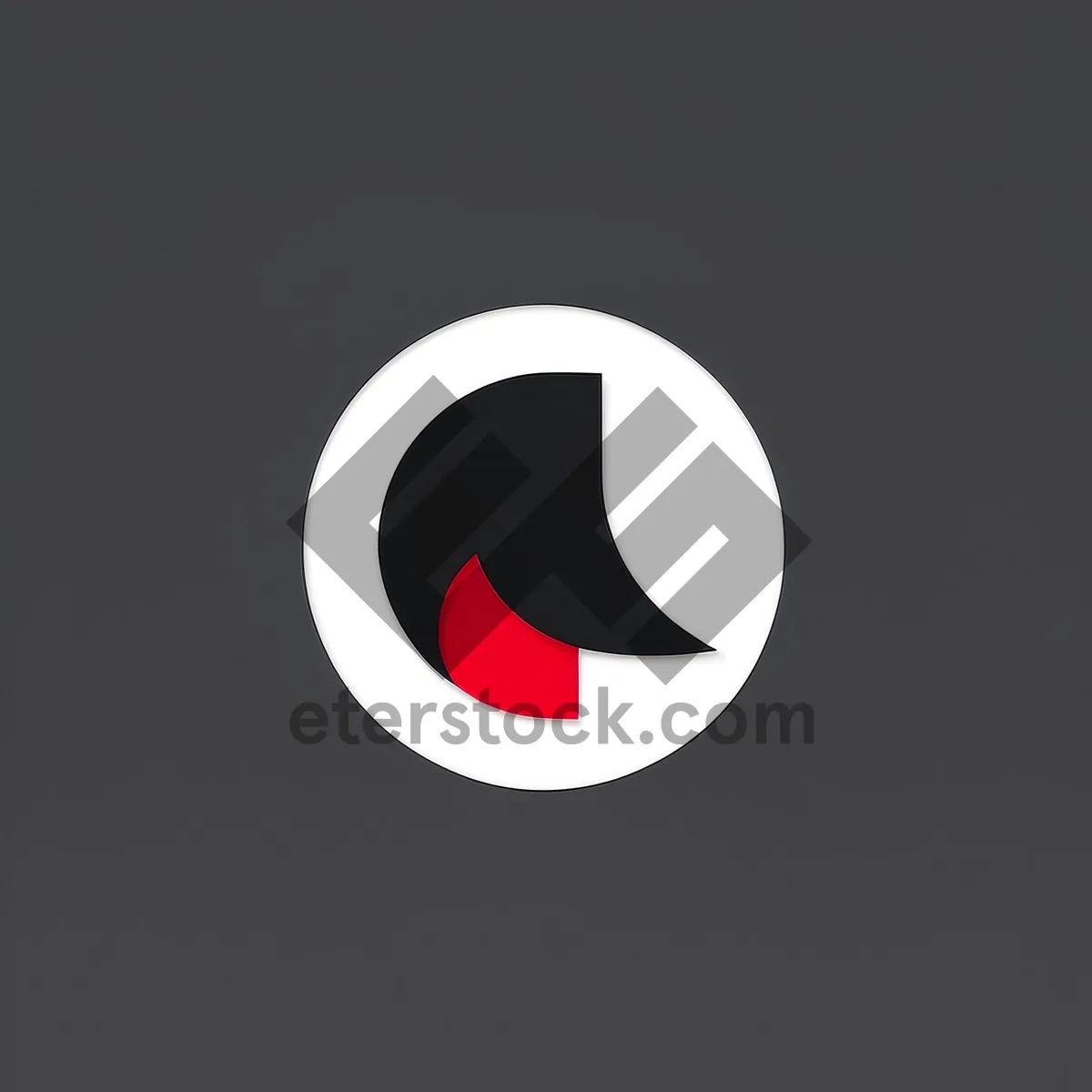 Picture of Shiny Annual Button Icon - 3D Black Circle Design