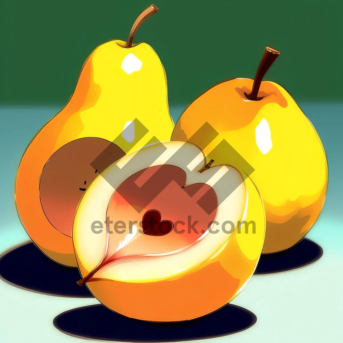 Picture of Cute Cartoon Pumpkin Squash Art