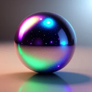 Earth Sphere in Reflective Glass Globe Design