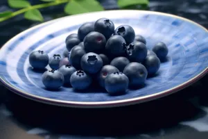 Fresh blueberries, delicious and nutritious snack option.