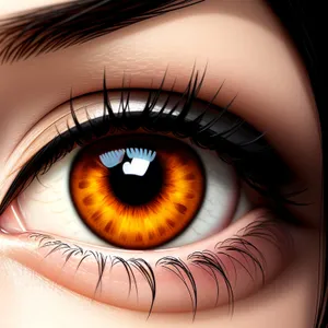 Closeup Vision: Beautiful Eye and Eyebrow